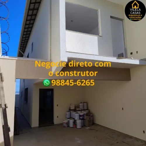 Casa geminada nova, 3 quartos, bairro Cabral Contagem