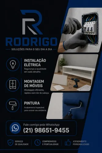 Eletricista, pintor, faz tudo.