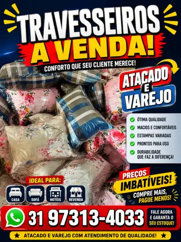 Travesseiros ( branco ou colorido )