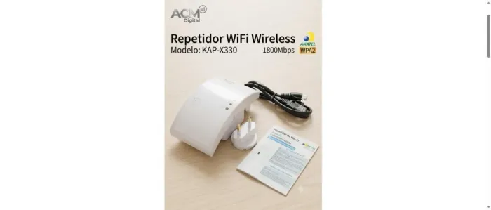 Repetidor de Sinal WiFi - Internet Chega no Quarto