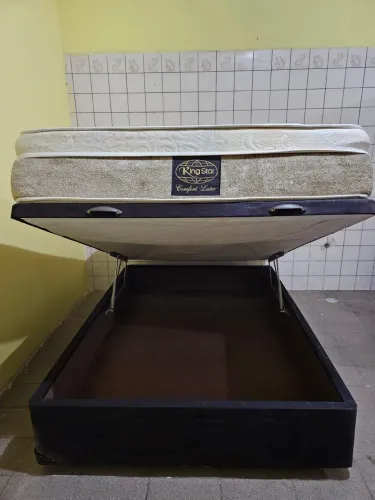 Cama Baú De Casal ( COLCHÃO KING STAR )
