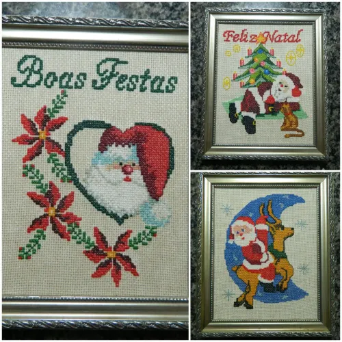 Quadros Bordados em Ponto Cruz