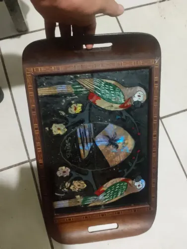 Quadro ou bandeja antiga ( pintura )