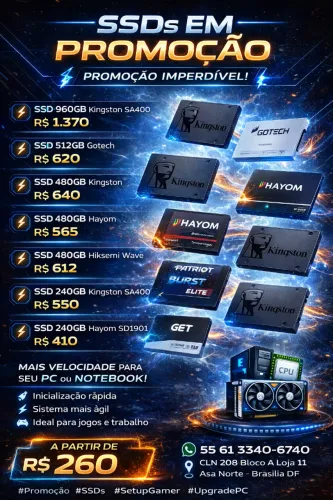 SSd SATA - 128GB - 256GB - 480GB -1TB -240GB -512GB (NOVOS)