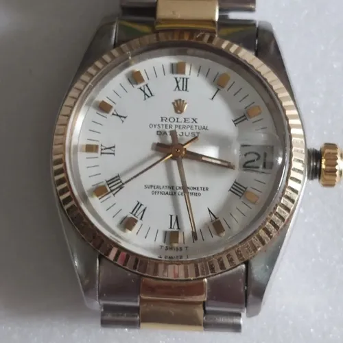 Relógio marca rolex modelo Júnior 31.mm  aço e ouro 
