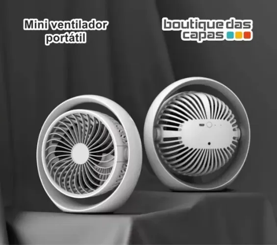 Mini Ventilador portátil De Mesa Forte Conectar Usb Silencioso le-734 recarregável