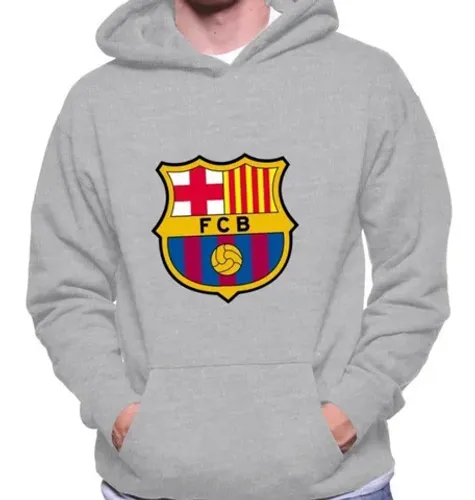 Moletom Barcelona Cinza