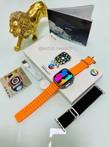 Smartwatch Iwo W69+ Ultra | Tela 49mm AMOLED | 2GB Armazenamento | Brindes