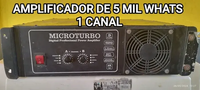 AMPLIFICADOR DE AUDIO DA MARCA MICROTURBO 5.000 Whats