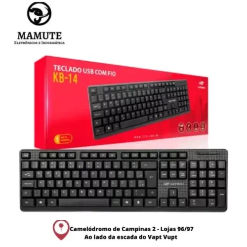 Teclado com Fio Usb C3tech Kb-14