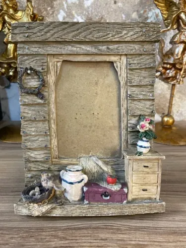 ANTIGO PORTA RETRATO SANTINI | VINTAGE | FARMHOUSE