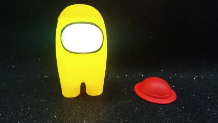 Brinquedo Boneco Among Us Ytl 1486 - Amarelo