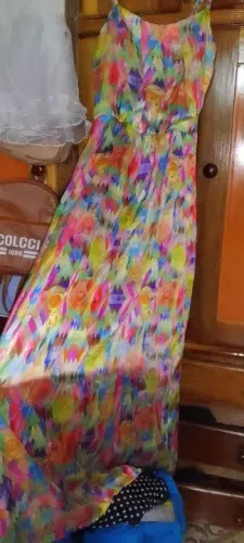 Vestido estampado colorido