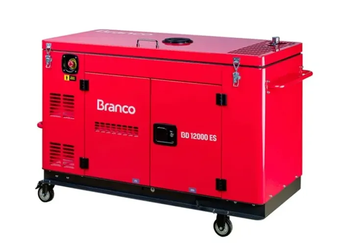 Gerador a Diesel BD7000ES Cabinado Branco Apto a ATS