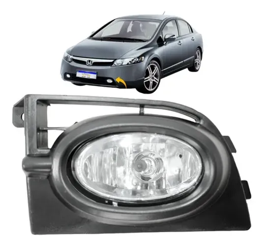 Farol Milha Auxiliar Honda New Civic 2006 2007 2008 Novo L.e