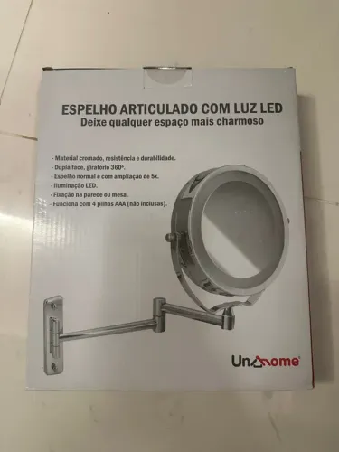 Espelho Articulado com Luz LED Unome