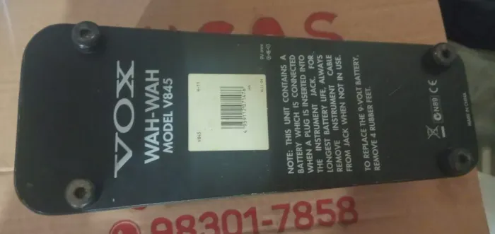 Pedal de guitarra wha wha Vox 845