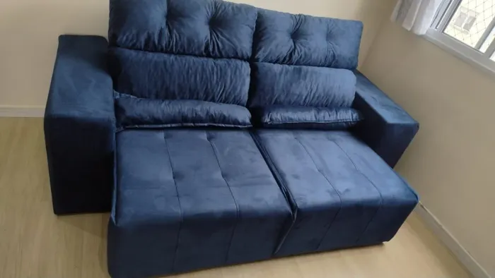 SOFÁ RETRÁTIL E RECLINÁVEL NEW YORK 2.00M<br>R$1030,00