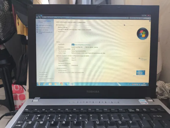 Notebook Toshiba satélite 