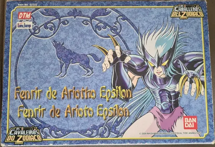 boneco cavaleiros zodíaco bandai linha clássica fenrir de alioth