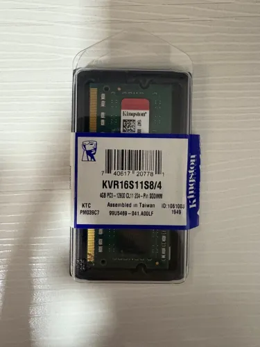 Memória RAM Kingston 4GB DDR3 1600MHz Notebook