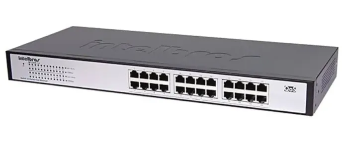 Switch Gigabit 24 Portas Intelbras SG 2400 GR+