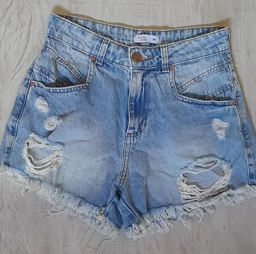 Short Jeans Desfiado - Marisa