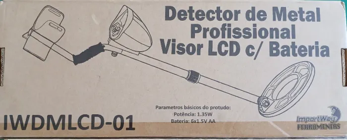 Detector de Maetais profissional com visor de led e bateria