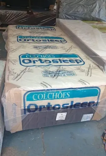 Cama solteiro 10 cm de espuma box e colchão juntos 
