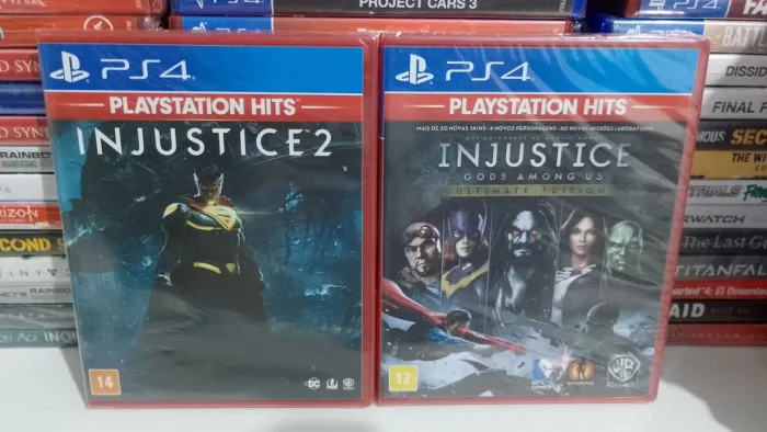 Injustice 1 e 2 (novos lacrados 65 cada )
