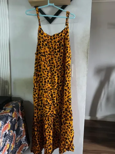 Vai ficar Chuchuca com o Vestido Animal Print Tam GG