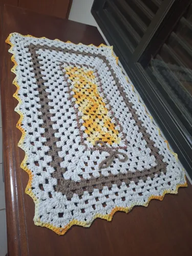 Tapete de crochê.