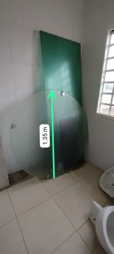 Divisória / Tampo Redondo de Vidro D= 1,35m