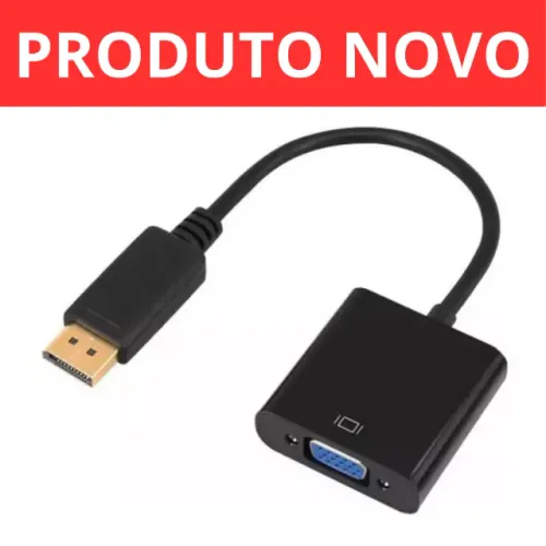 Cabo Adaptador Displayport Vga Conversor Vídeo Para Dell Hp