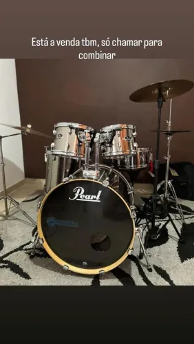 Bateria Pearl export series smokey chrome 