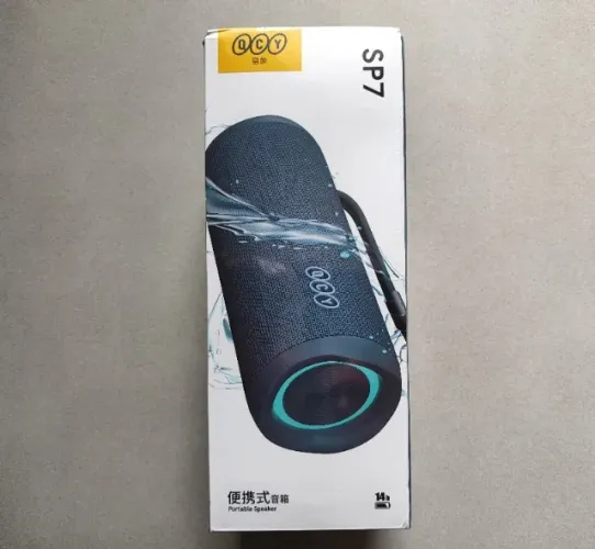 QCY SP7 speaker portátil bluetooth, micro sd, 40w, rgb, novo, lacrado.