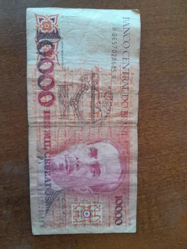 Cédula 10000 cruzados 1988