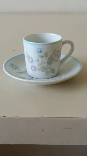 Jogo 3 Xícaras de café porcelana Real Brasil brasil 