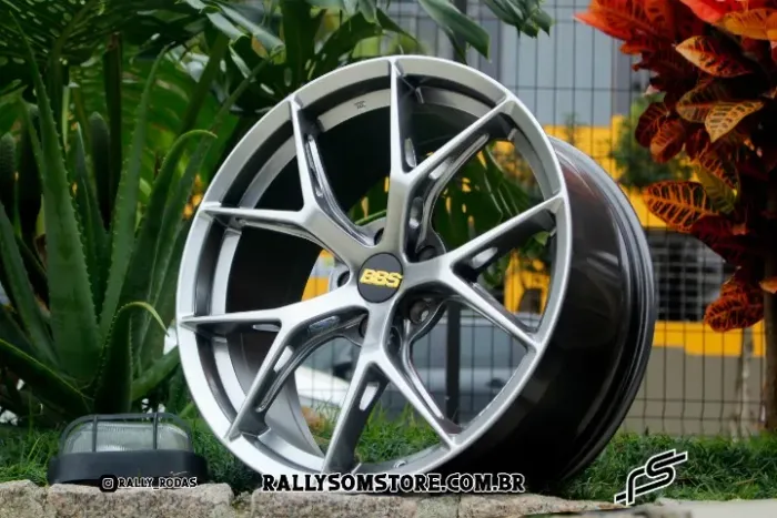 Jogo de Roda BBS FI-R Cromo Look 5x112 - 19x8,5 e 19x9,5 Offset 37 e 42