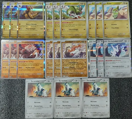 Deck haxorus cartas originais de pokémon