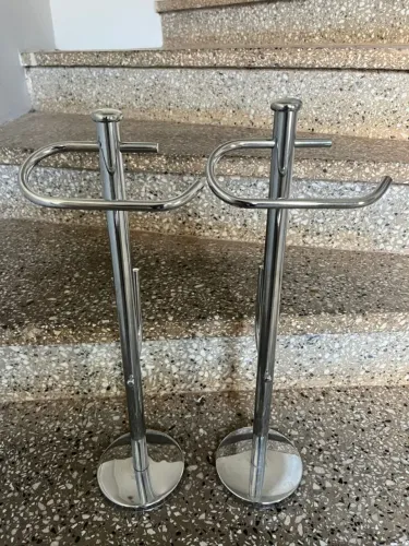 PORTA PEPL HIGIÊNICO EM INOX NOVO