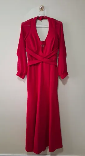 Vestido de festa vermelho