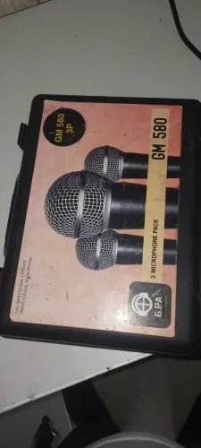 Kit 3 microfones GM 580