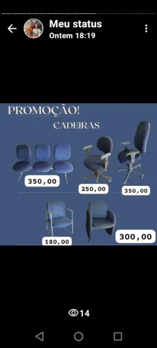 Cadeiras para escritório em promoção!