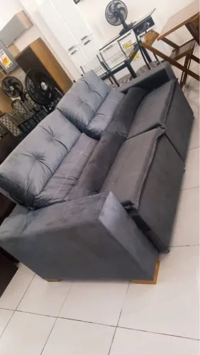 Oferta de Lindo Sofá retrátil e reclinável com Frete grátis