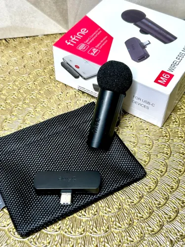 Microfone de Lapela Fifine - Qualidade Profissional, Som Limpo e sem Fios!