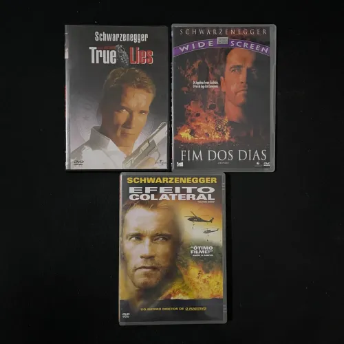 Lote DVDs Arnold Schwarzenegger (valor unitário)