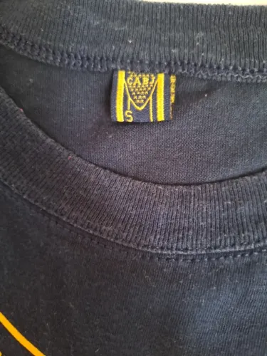 CAMISA DO C.A. BOCA JÚNIOR AZUL MARINHO SEMINOVA TAM. P EM ÓTIMO ESTADO