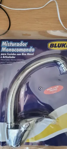 Misturador Monocomando para Cozinha com Bica Móvel Bluk