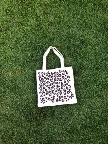 Ecobag Onça pintada rosa 